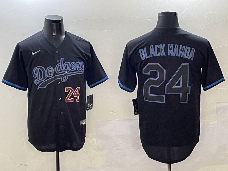 Men Los Angeles Dodgers #24 Black Mamba Black Classic Edition 2025 Nike MLB Jersey style 5->los angeles dodgers->MLB Jersey